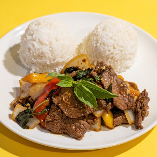 Stir Fried Basil.